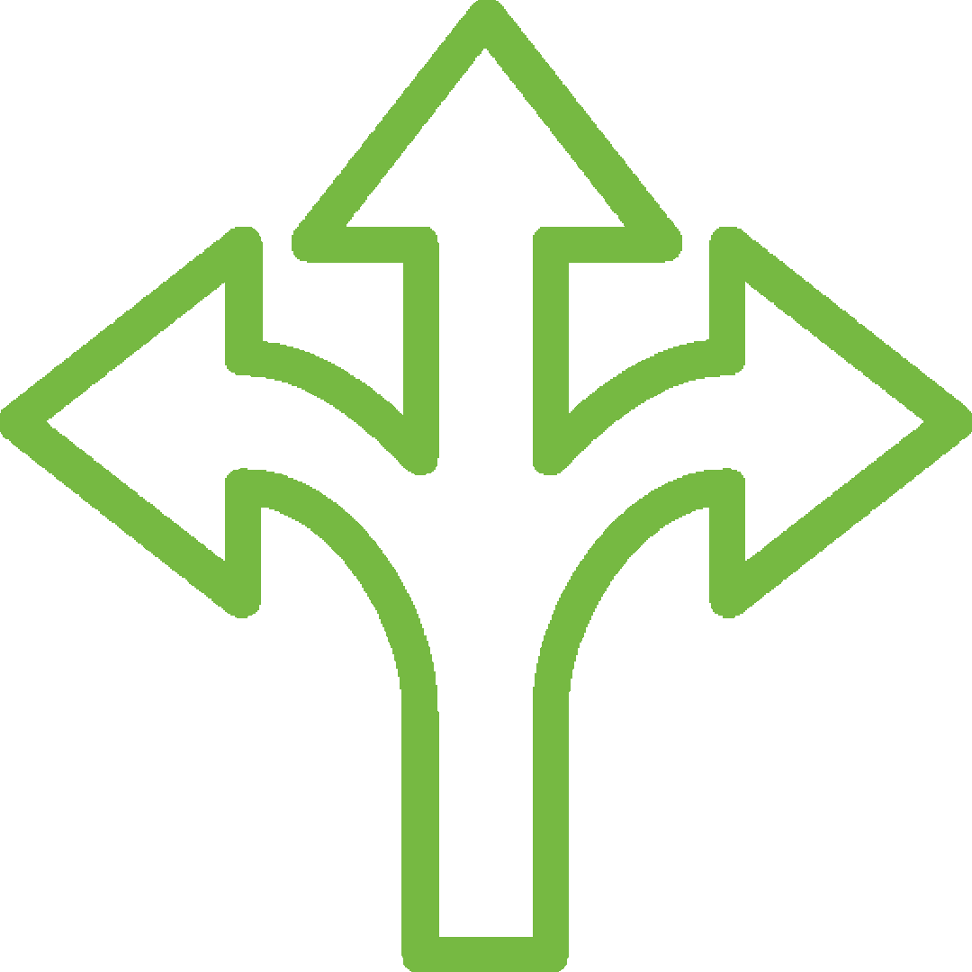 Ícono de adaptabilidad representado con engranajes